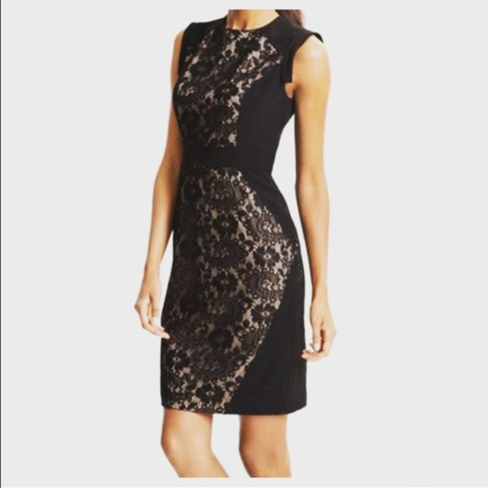 Adrianna Papell Lace Sheath Dress